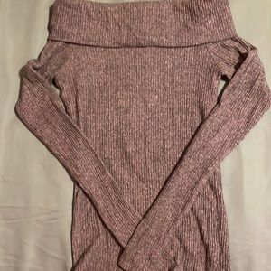 Off shoulder sweater